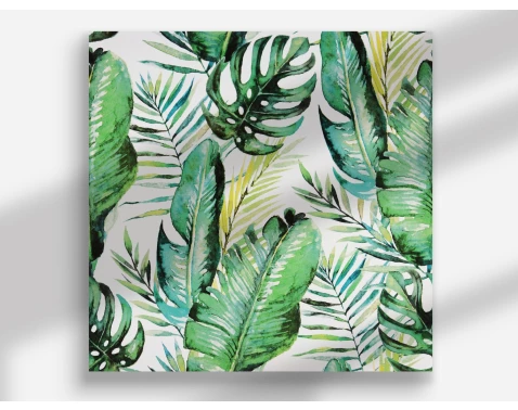 E-shop Obraz na plátne Tropické listy, 40x40 cm%