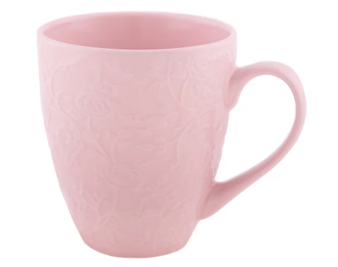 E-shop Hrnček 530 ml, ružový kvetinový%