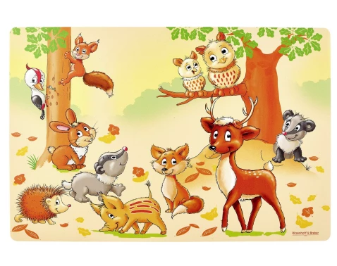 Detské prestieranie Zvieratká z lesa, 30x45 cm%