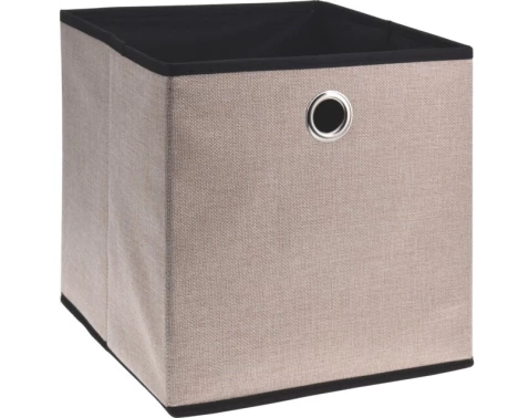 Úložný box 30x30x30 cm, béžový/hnedý%