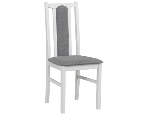 E-shop Jedálenská stolička Kolga, biela/sivá látka%