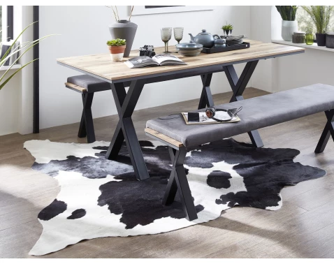 E-shop Imitácia kravskej kože čiernobiela, 120x150 cm%