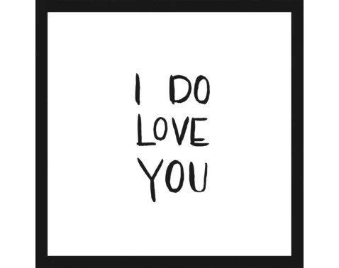 E-shop Rámovaný obraz I do love you, 30x30 cm%