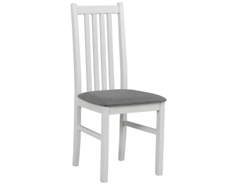Jedálenská stolička Ontika, biela/šedá látka%