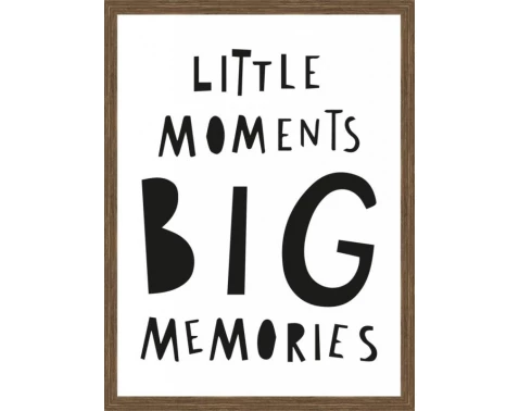 E-shop Rámovaný obraz Little moments big memories, 30x40 cm%