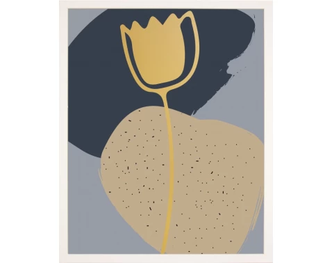 E-shop Rámovaný obraz Abstraktný kvet II, 24x30 cm%