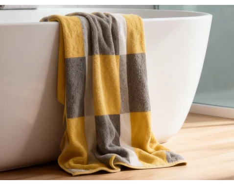 E-shop Ručník Pantone Karo 50x100 cm, žltý%