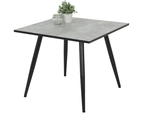 E-shop Štvorcový jedálenský stôl Alena 90x90 cm, šedý beton%