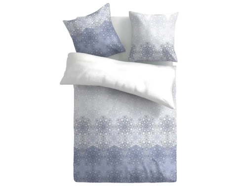 E-shop Obliečky Essencia 140x200 cm, modro-biele ornamenty, renforcé%