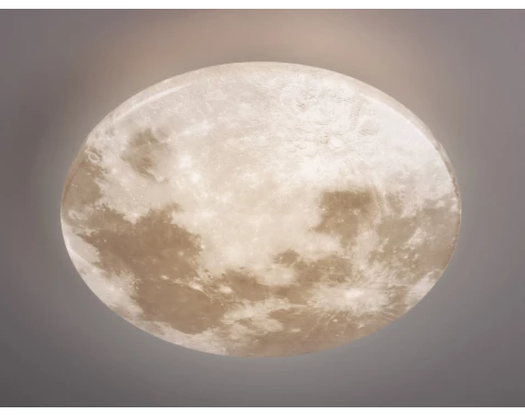E-shop Stropné LED osvetlenie Moonika 37 cm, motív mesiac%