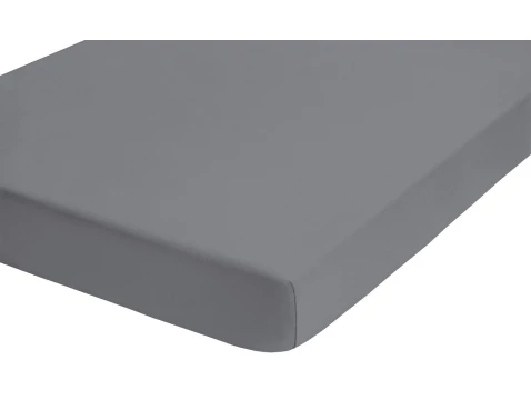 E-shop Napínacie prestieradlo Jersey Castell 90x200 cm, strieborné%