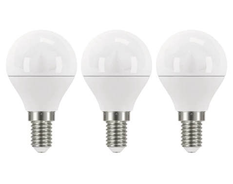 LED žiarovka (3 ks) Classic mini globe, E14, 5 W, 470 lm%