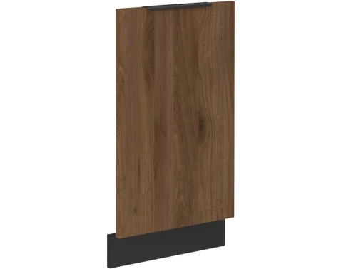 E-shop Predný panel na vstavanú kuchynskú umývačku Monza, 45 cm, orech/čierna%