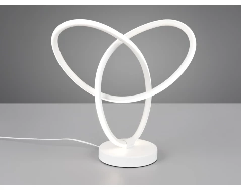 Stolová lampa LED Lando, biela%