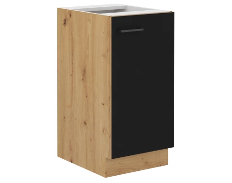 E-shop Dolná kuchynská skrinka Modena, 40 cm, dub artisan/čierna%