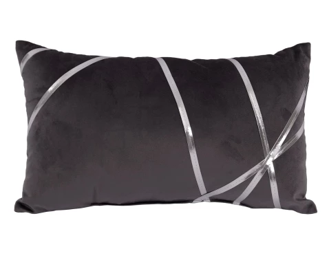 E-shop Dekoračný vankúš Vanessa 30x50 cm, antracitový%
