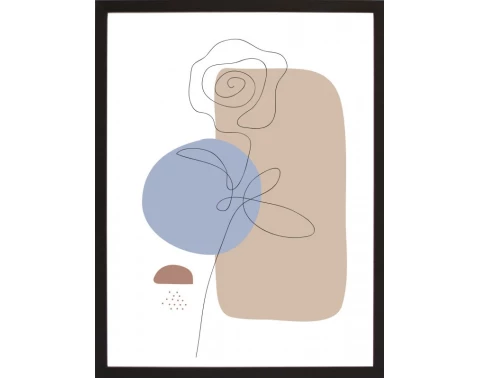 E-shop Rámovaný obraz Abstraktný obrazec III, 30x40 cm%