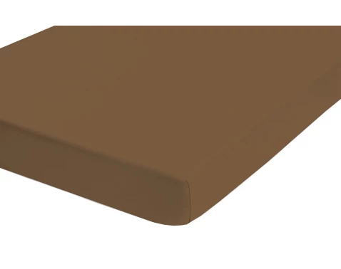 E-shop Napínacie prestieradlo Jersey Castell 140x200 cm, hnedé%