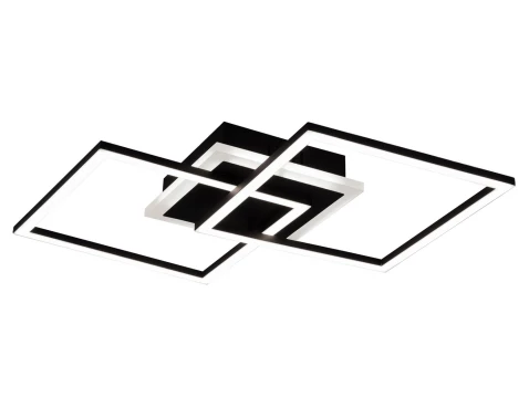 E-shop Stropné/nástenné LED osvetlenie Venida, čierna mat, hranaté%