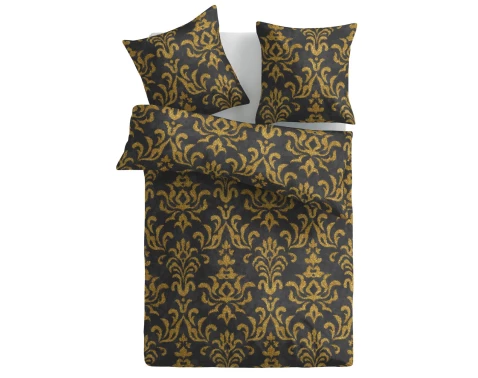 E-shop Obliečky Orient, čierne so zlatými ornamentmi%