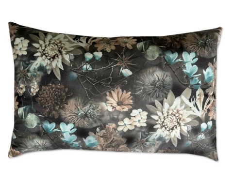 E-shop Dekoračný vankúš Shirin 30x50 cm, petrolejová%