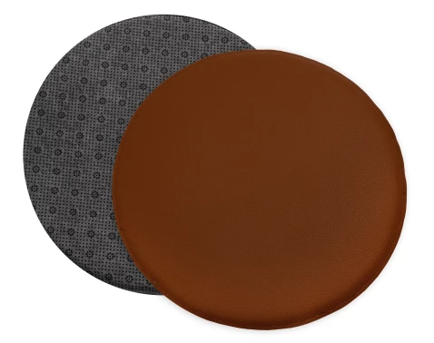 E-shop Podsedák na stoličky hnedý 38 cm, imitácia kože%