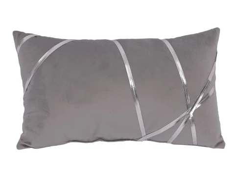 E-shop Dekoračný vankúš Vanessa 30x50 cm, strieborný%