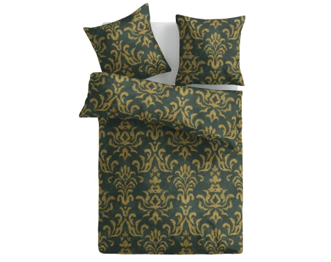 E-shop Obliečky Orient, zelené so zlatými ornamentmi%