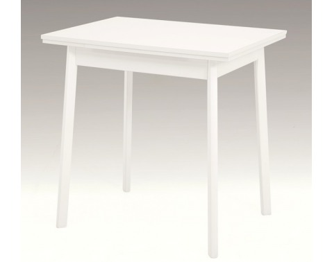Jedálenský stôl Trier II 75x55 cm, biely, rozkladacia%