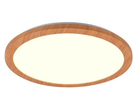 E-shop Stropné LED osvetlenie Camillus 40 cm, okrúhle, imitácia dreva%