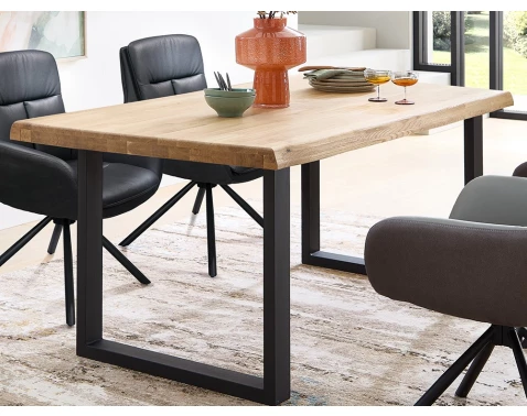 E-shop Jedálenský stôl z dubového dreva Chris U, 160x90 cm%