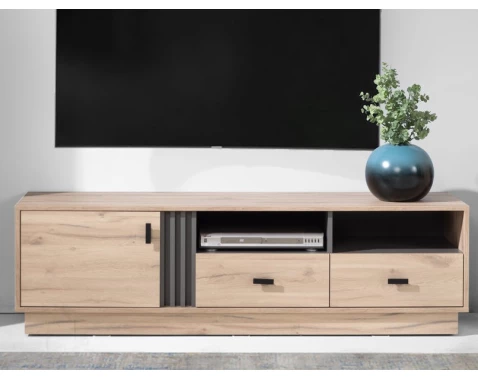 E-shop TV skrinka Ancona, 155 cm, dub estana/antracit%