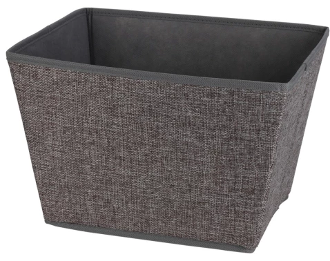 E-shop Úložný box 39x30x24 cm, tmavo šedý textil%