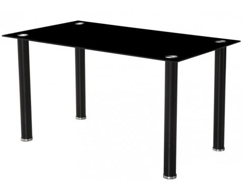 Jedálenský stôl Tabor, 140x80 cm, čierny%