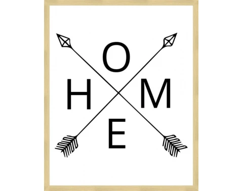 E-shop Rámovaný obraz Home, 40x50 cm%