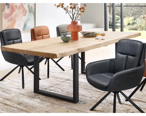 E-shop Jedálenský stôl z dubového dreva Chris U, 240x100 cm%