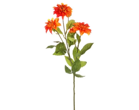 E-shop Umelá kvetina Georgína 75 cm, oranžová%
