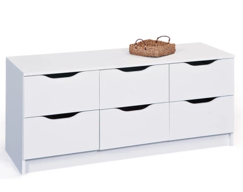 E-shop Zásuvková (TV)komoda Westphalen, biela%