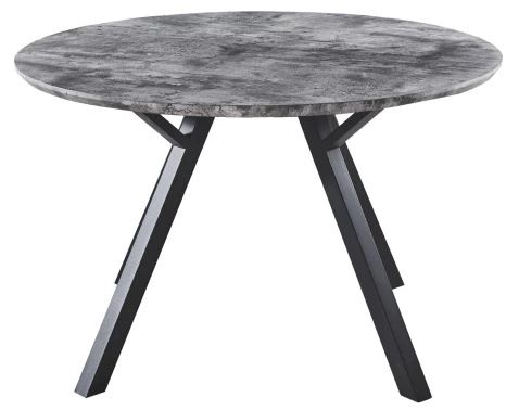 E-shop Okrúhly jedálenský stôl Roberta 120x120 cm, šedý betón%