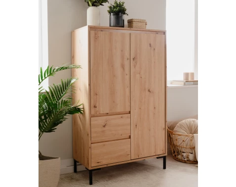 E-shop Vysoká úložná skrinka Korsika, dub artisan%