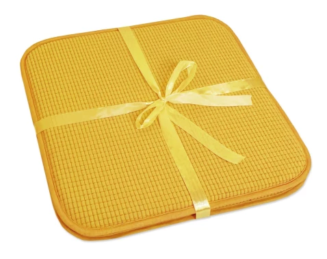 E-shop Set podsedákov na stoličky (2 ks) Life 38x38 cm, žltá%