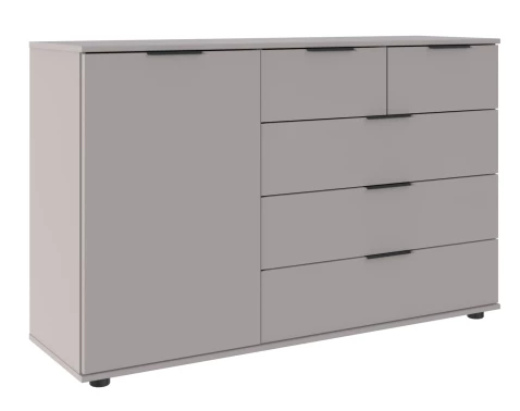E-shop Komoda so zásuvkami Tilburg, 130 cm, sivá sahara%