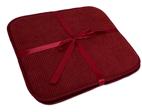 E-shop Set podsedákov na stoličky (2 ks) Life 38x38 cm, bordová%