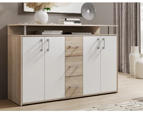 Komoda Drift, dub sonoma/biela%
