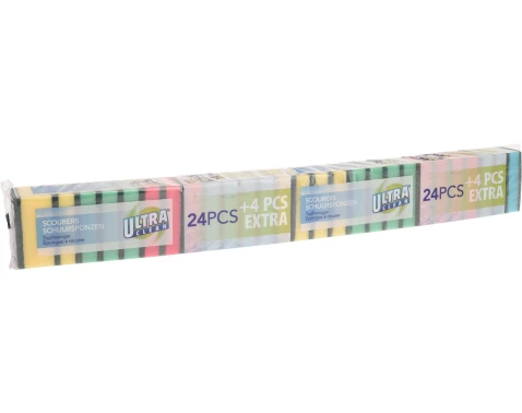 Hubky na riad (28 ks) Ultra Clean, farebné%