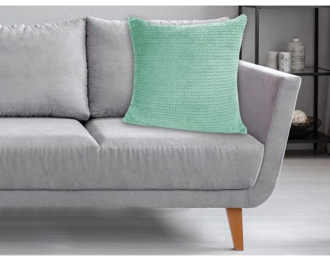 E-shop Dekoračný vankúš ZigZag 60x60 cm, mätová zelená%