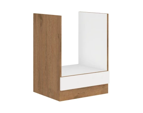 E-shop Kuchynská skrinka pre vstavanú rúru Vigo,dub lancelot/biely lesk,60 cm%