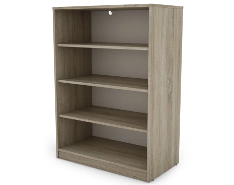 E-shop Polovysoký regál Carlos, dub sonoma, šírka 75 cm%