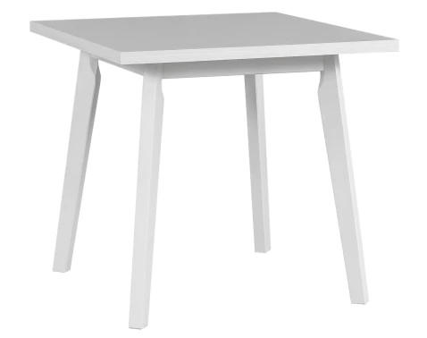 E-shop Štvorcový jedálenský stôl Norveg 80x80 cm, bielená borovica/biely%
