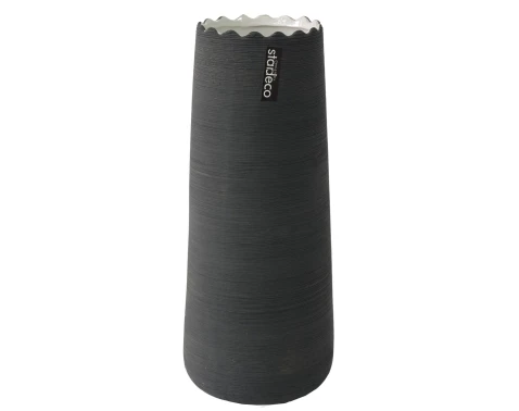 E-shop Váza Greta 30 cm, šedá matná%